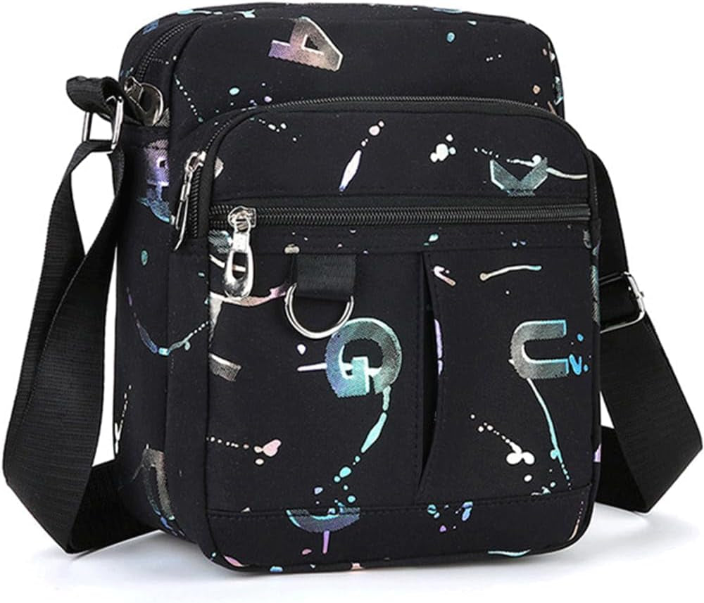 Small Messenger Bag for Men Women, Mini Crossbody Bag Shoulder Bag Travel Bag Multi Pocket Purses Soft Satchel Bag