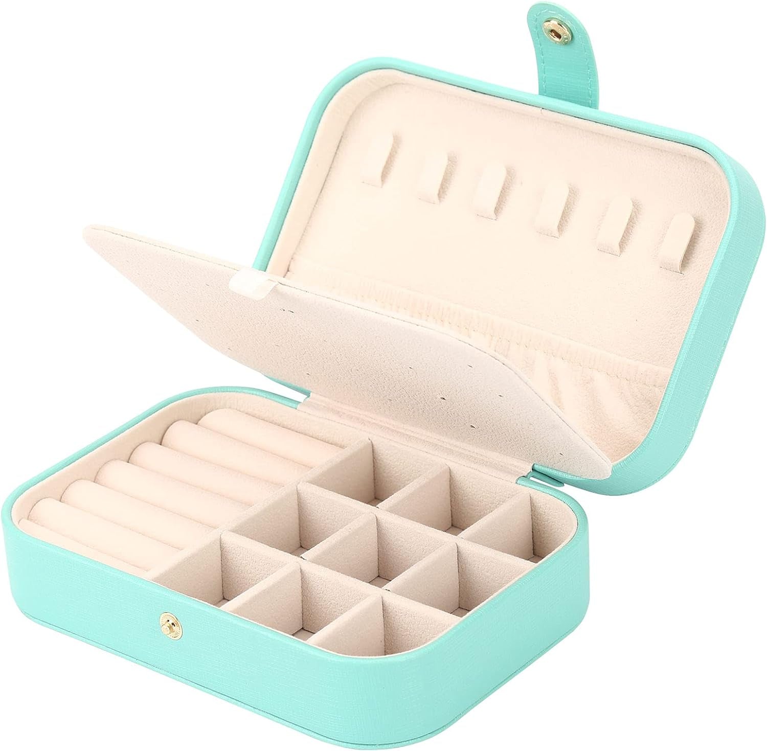 Jewelry Box, Travel Jewelry Organizer Small Jewelry Storage and Organizers | Jewelry Box, Travel Jewelry Organizer Case Small Jewelry Storage and Organizers Craft Containers Green Travel Mini Organizer